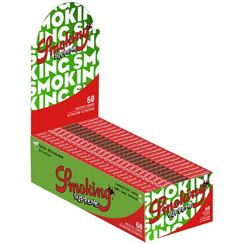 127s430_SMOKING SUPREME 60 LEAVES REGULAR SMALL FULL BOX